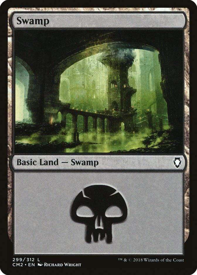 Magic: The Gathering MTG Single Swamp (299) [Commander Anthology Volume II]