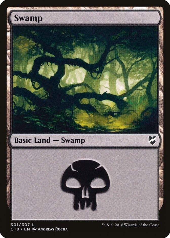 Magic: The Gathering MTG Single Swamp (301) [Commander 2018]