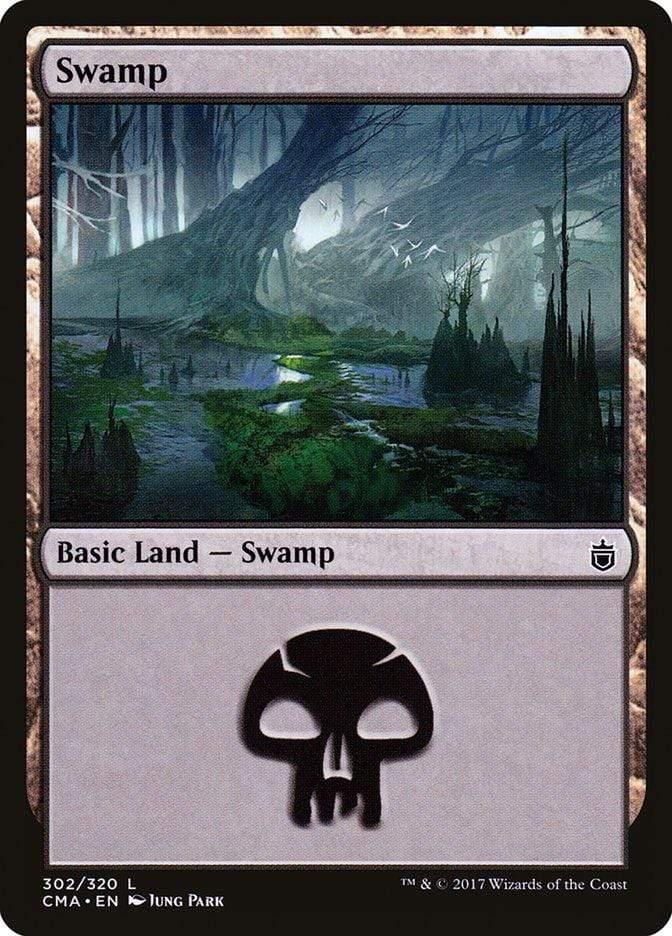 Magic: The Gathering MTG Single Swamp (302) [Commander Anthology]