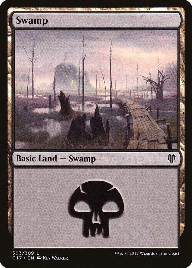 Magic: The Gathering MTG Single Swamp (303) [Commander 2017]