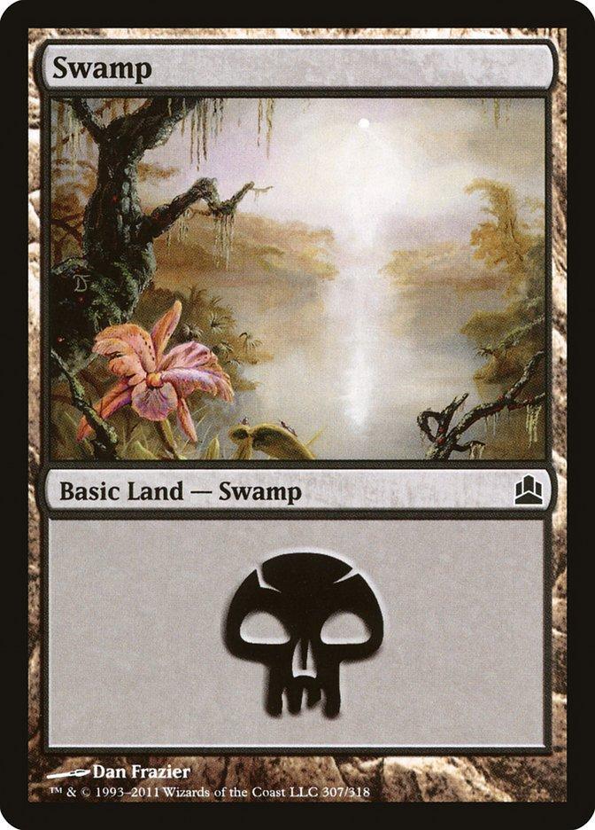 Magic: The Gathering MTG Single Swamp (307) [Commander 2011]