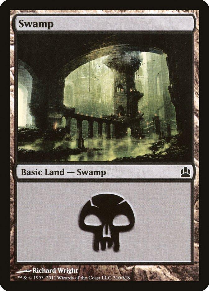 Magic: The Gathering MTG Single Swamp (310) [Commander 2011]