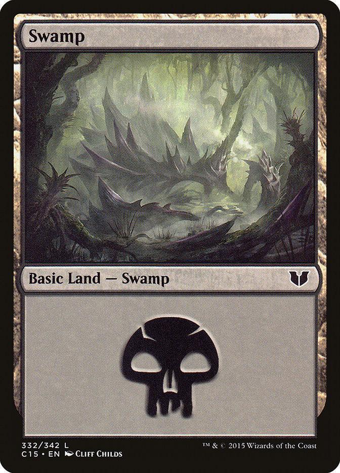 Magic: The Gathering MTG Single Swamp (332) [Commander 2015]