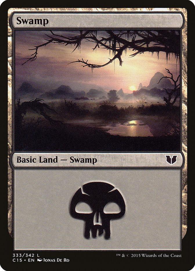 Magic: The Gathering MTG Single Swamp (333) [Commander 2015]