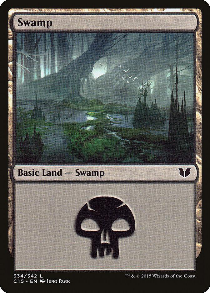 Magic: The Gathering MTG Single Swamp (334) [Commander 2015]