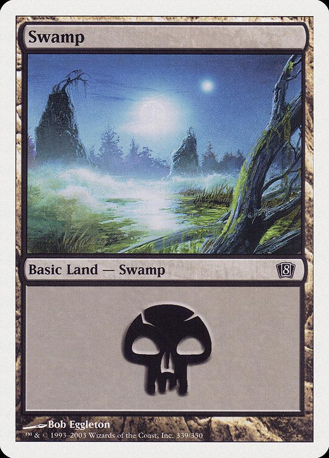 Magic: The Gathering MTG Single Swamp (339) [Eighth Edition]