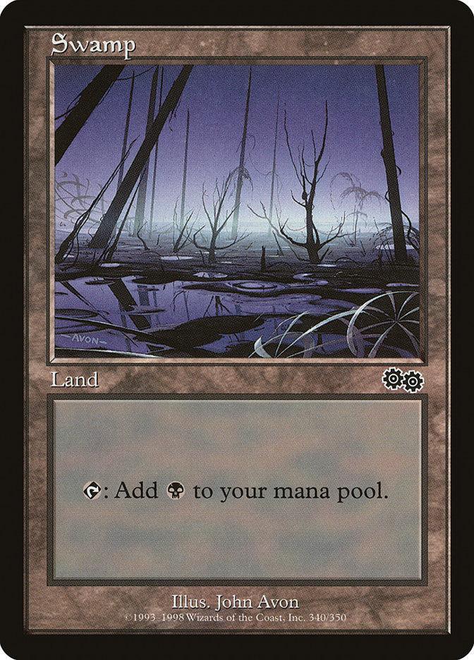 Magic: The Gathering MTG Single Swamp (340) [Urza's Saga]