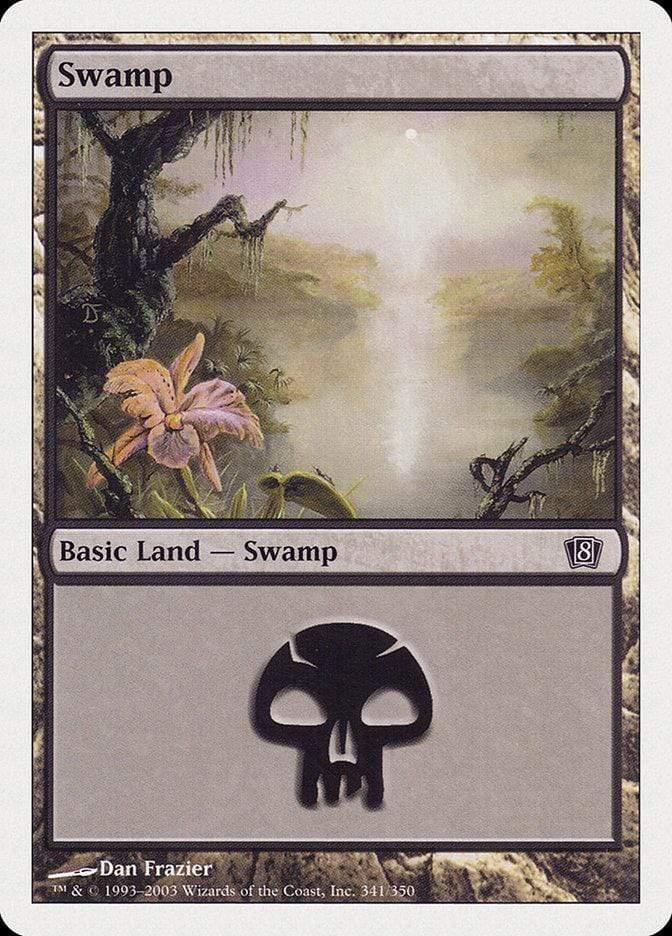 Magic: The Gathering MTG Single Swamp (341) [Eighth Edition]