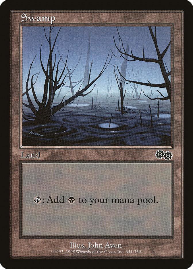 Magic: The Gathering MTG Single Swamp (341) [Urza's Saga]