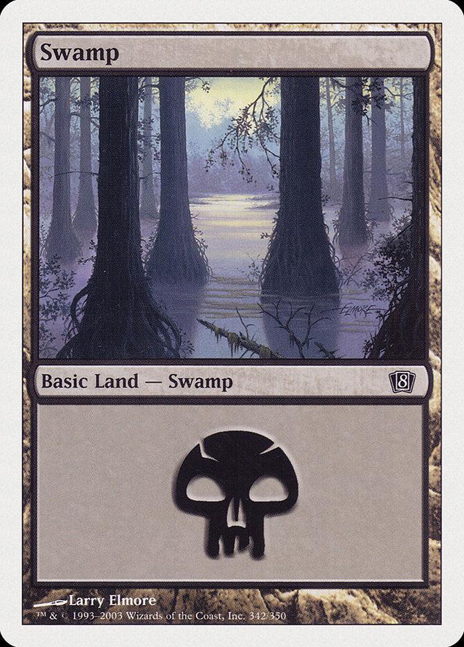 Magic: The Gathering MTG Single Swamp (342) [Eighth Edition]