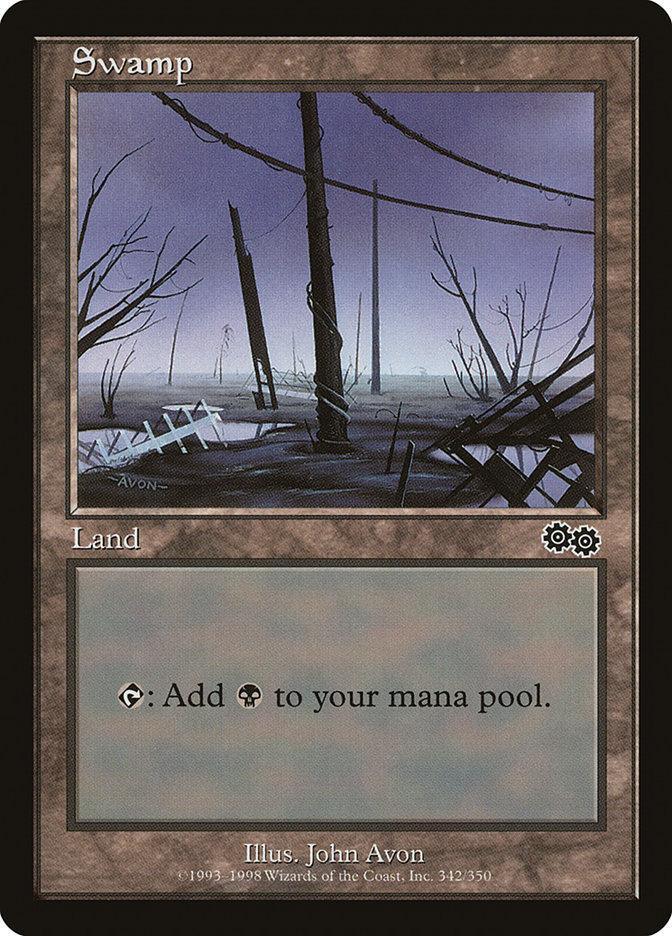 Magic: The Gathering MTG Single Swamp (342) [Urza's Saga]