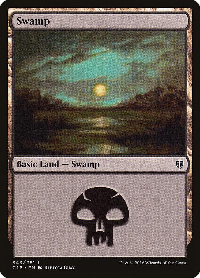 Magic: The Gathering MTG Single Swamp (343) [Commander 2016]