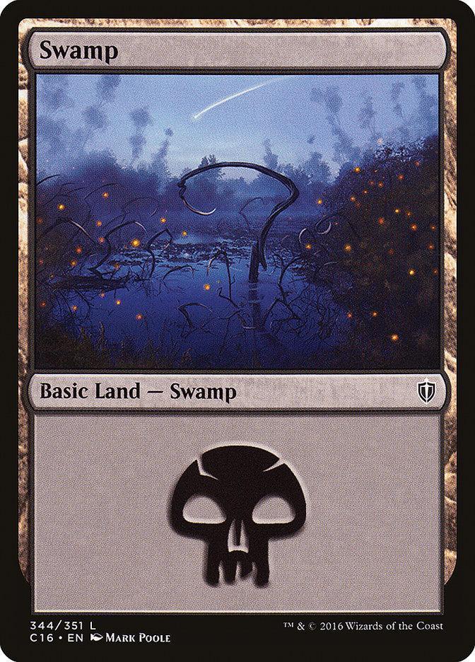 Magic: The Gathering MTG Single Swamp (344) [Commander 2016]
