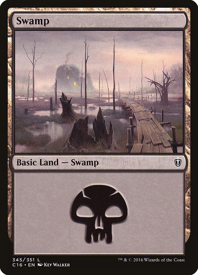 Magic: The Gathering MTG Single Swamp (345) [Commander 2016]