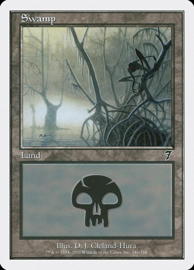 Magic: The Gathering MTG Single Swamp (346) [Seventh Edition]