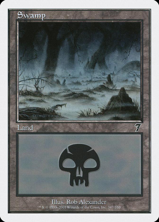 Magic: The Gathering MTG Single Swamp (347) [Seventh Edition]