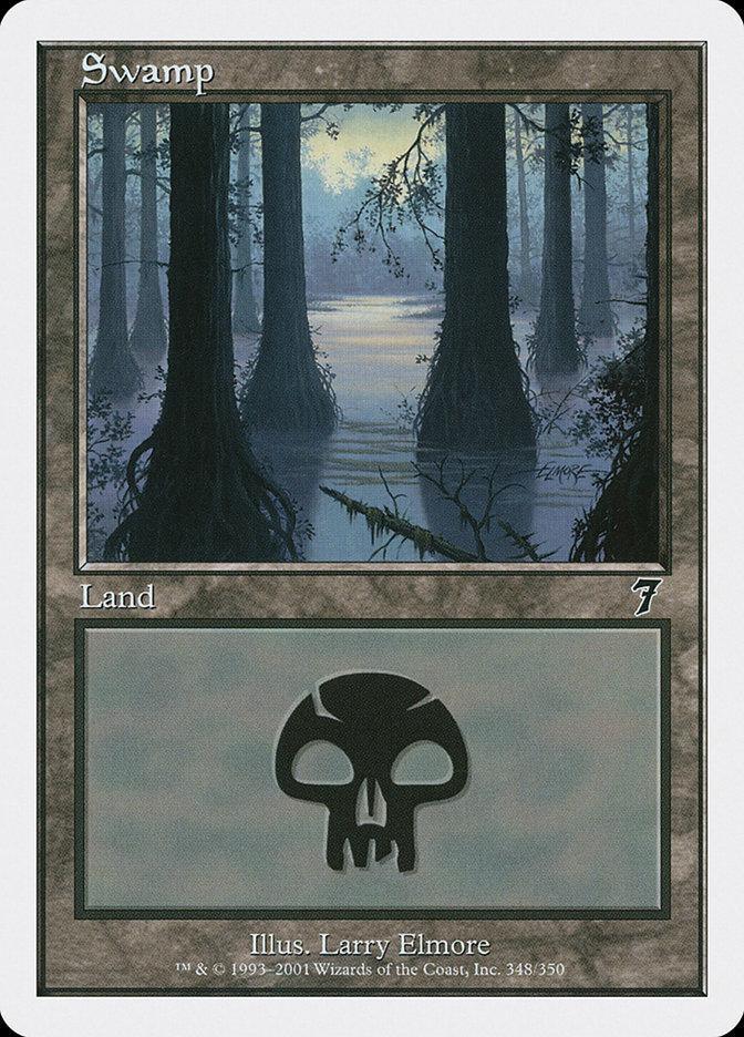 Magic: The Gathering MTG Single Swamp (348) [Seventh Edition]