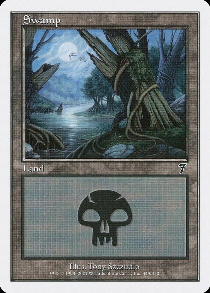 Magic: The Gathering MTG Single Swamp (349) [Seventh Edition]