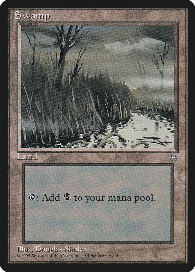 Magic: The Gathering MTG Single Swamp (374) [Ice Age]