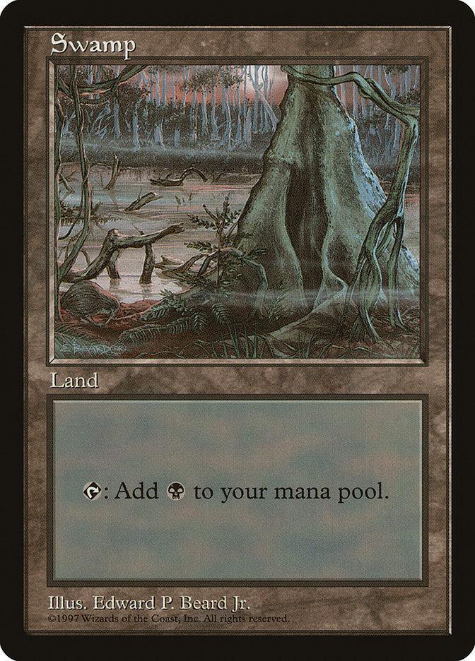 Magic: The Gathering MTG Single Swamp (5) [Asia Pacific Land Program]