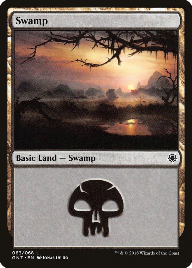 Magic: The Gathering MTG Single Swamp (63) [Game Night]