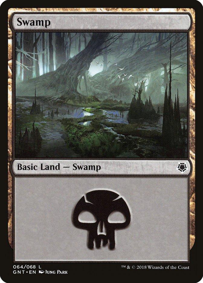 Magic: The Gathering MTG Single Swamp (64) [Game Night]