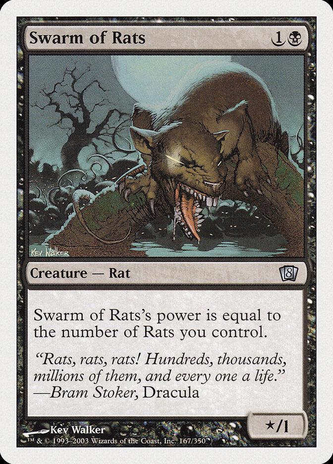 Magic: The Gathering MTG Single Swarm of Rats [Eighth Edition]