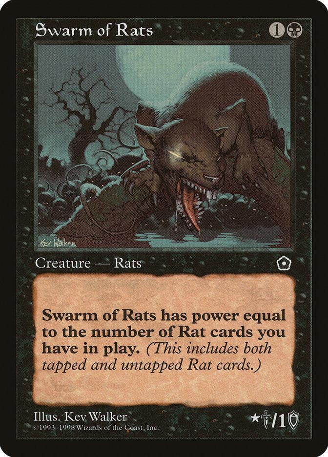 Magic: The Gathering MTG Single Swarm of Rats [Portal Second Age]