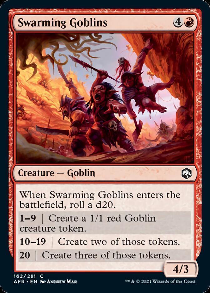 Magic: The Gathering MTG Single Swarming Goblins [Dungeons & Dragons: Adventures in the Forgotten Realms]