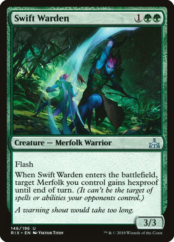Magic: The Gathering MTG Single Swift Warden [Rivals of Ixalan]