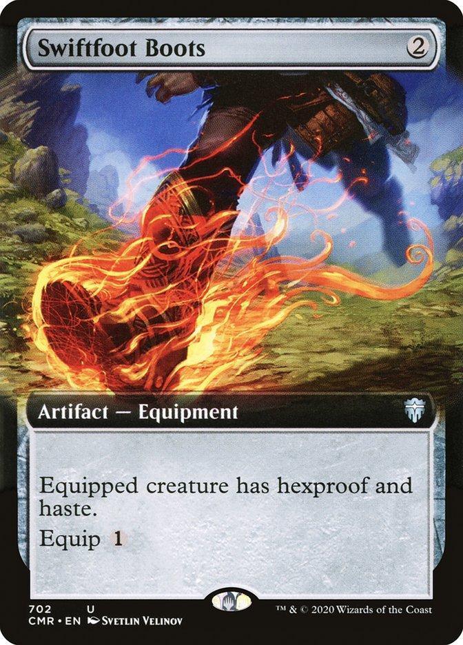 Magic: The Gathering MTG Single Swiftfoot Boots (Extended) [Commander Legends Extended]