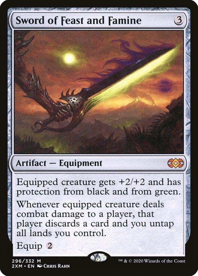 Magic: The Gathering MTG Single Sword of Feast and Famine [Double Masters]