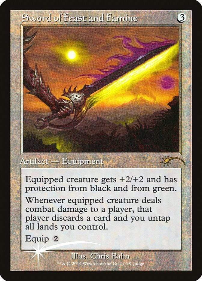 Magic: The Gathering MTG Single Sword of Feast and Famine [Judge Gift Cards 2014]