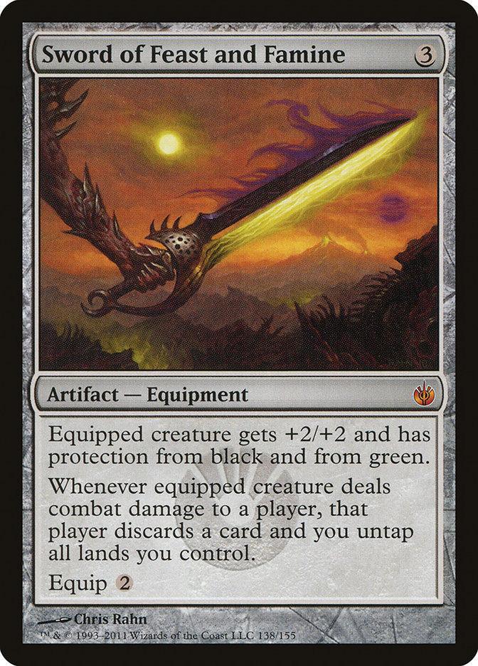 Magic: The Gathering MTG Single Sword of Feast and Famine [Mirrodin Besieged]