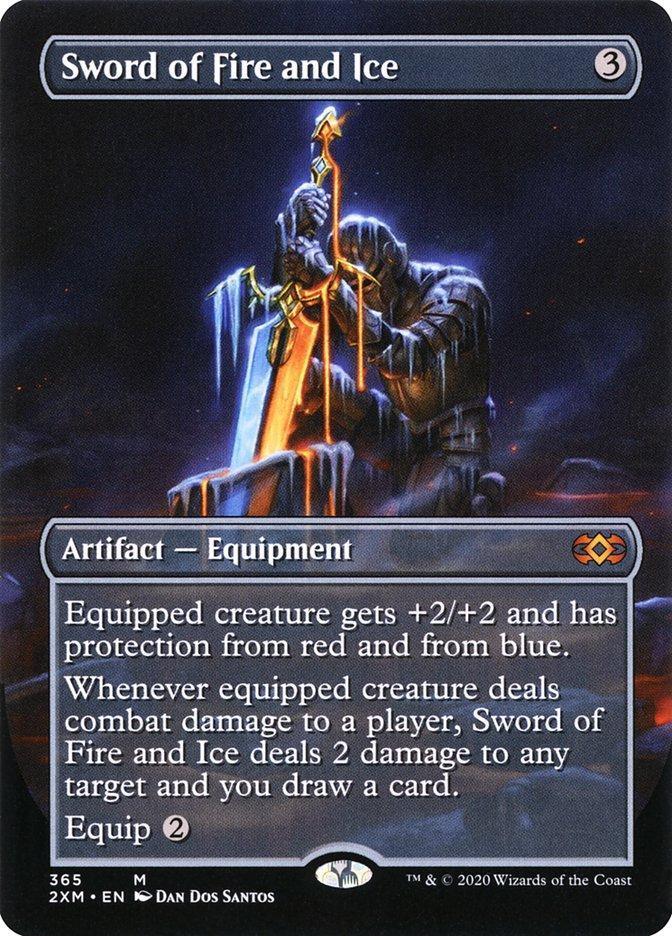 Magic: The Gathering MTG Single Sword of Fire and Ice (Toppers) [Double Masters Extended Art]