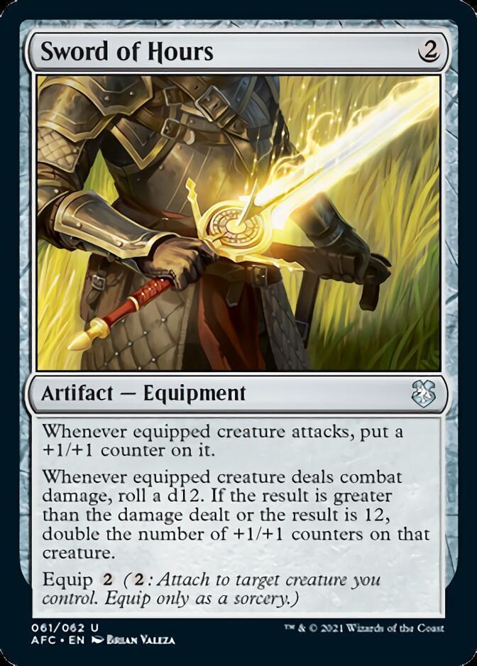 Magic: The Gathering MTG Single Sword of Hours [Dungeons & Dragons: Adventures in the Forgotten Realms Commander]