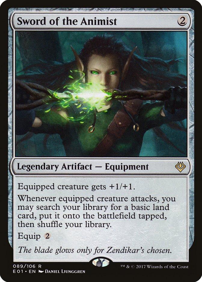 Magic: The Gathering MTG Single Sword of the Animist [Archenemy: Nicol Bolas]