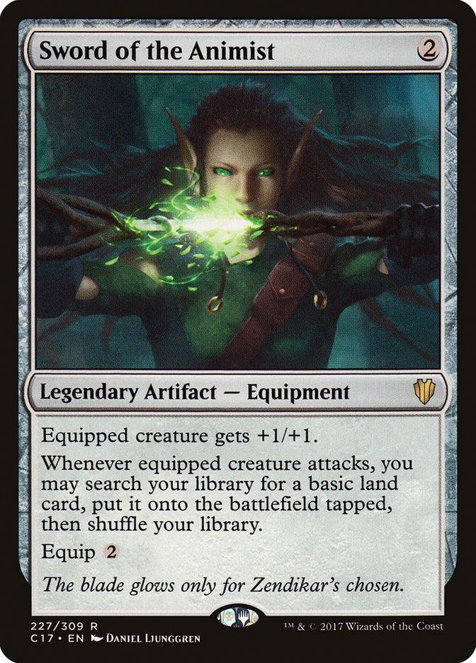 Magic: The Gathering MTG Single Sword of the Animist [Commander 2017]