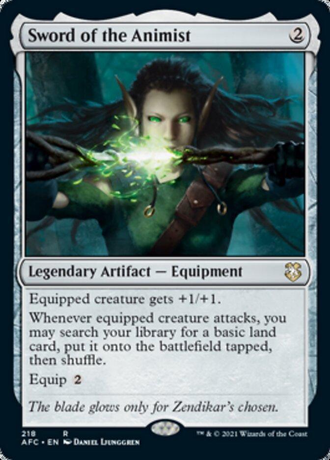 Magic: The Gathering MTG Single Sword of the Animist [Dungeons & Dragons: Adventures in the Forgotten Realms Commander]