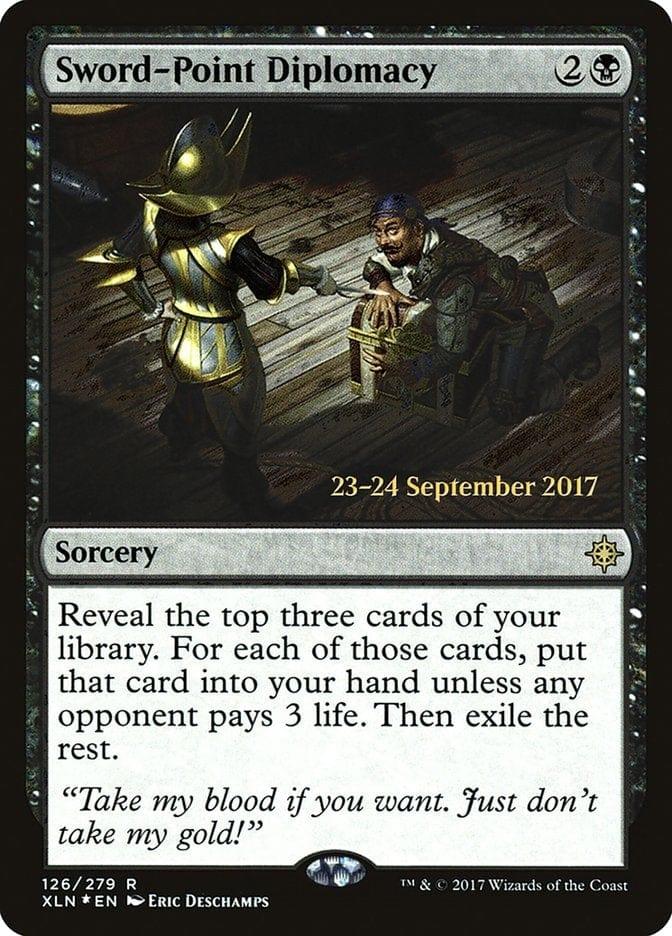 Magic: The Gathering MTG Single Sword-Point Diplomacy  [Ixalan Prerelease Promos]