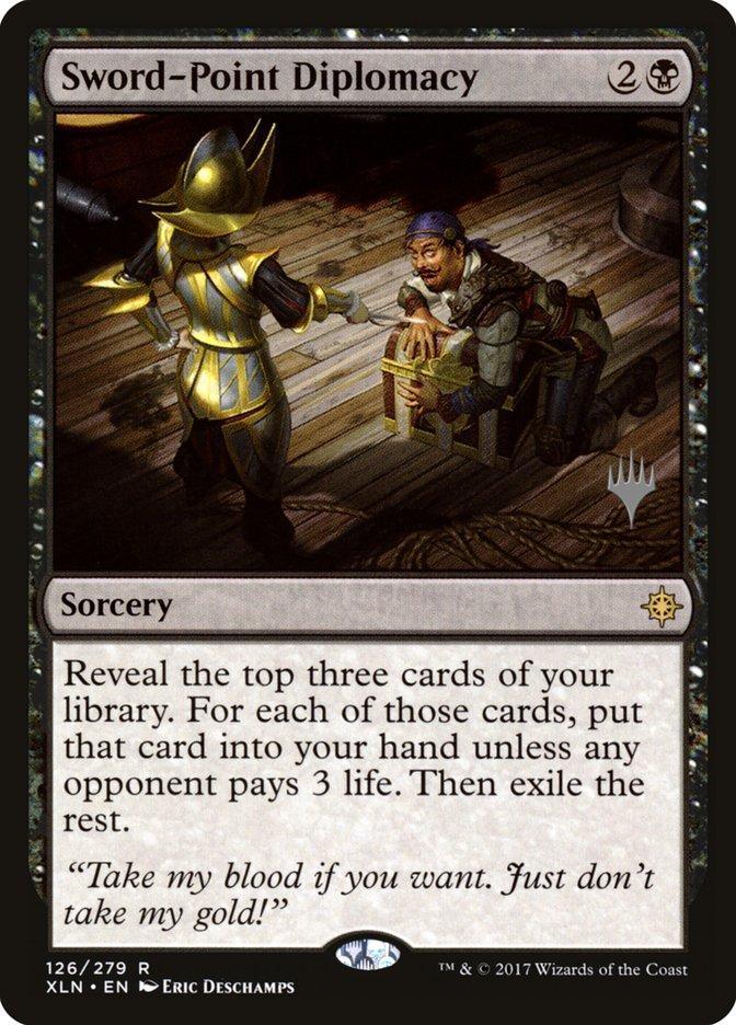 Magic: The Gathering MTG Single Sword-Point Diplomacy (Promo Pack) [Ixalan Promos]