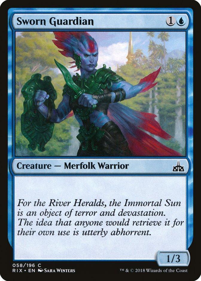 Magic: The Gathering MTG Single Sworn Guardian [Rivals of Ixalan]