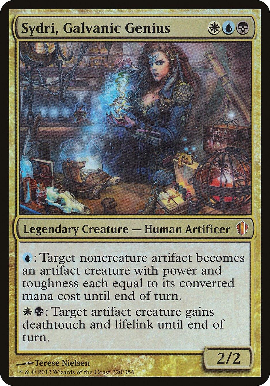 Magic: The Gathering MTG Single Sydri, Galvanic Genius (Oversized) [Commander 2013 Oversized]