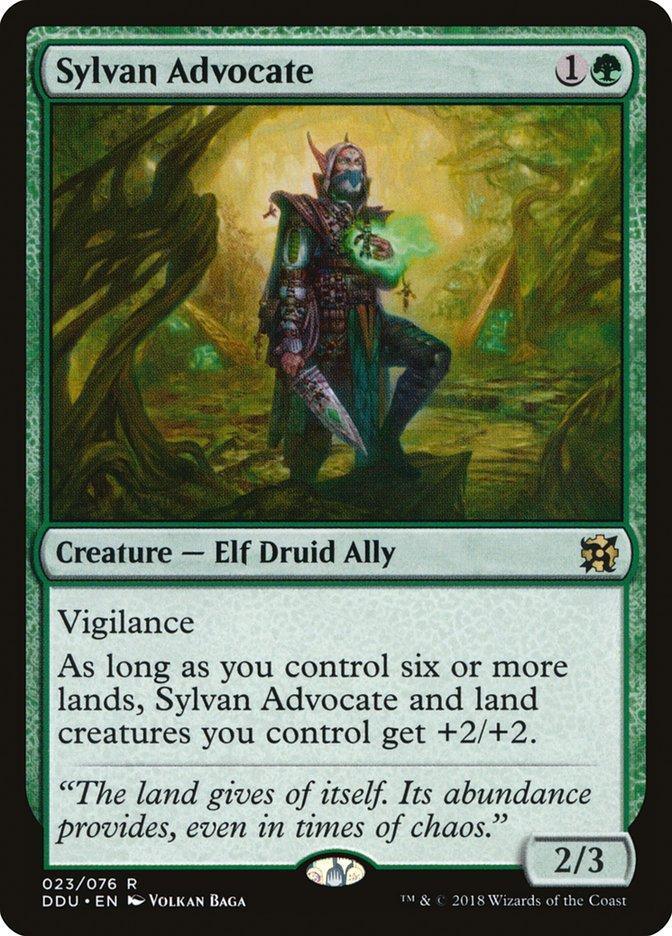 Magic: The Gathering MTG Single Sylvan Advocate [Duel Decks: Elves vs. Inventors]