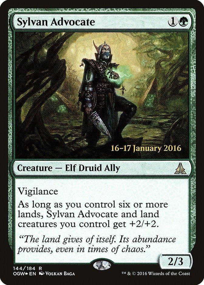 Magic: The Gathering MTG Single Sylvan Advocate [Oath of the Gatewatch Prerelease Promos]