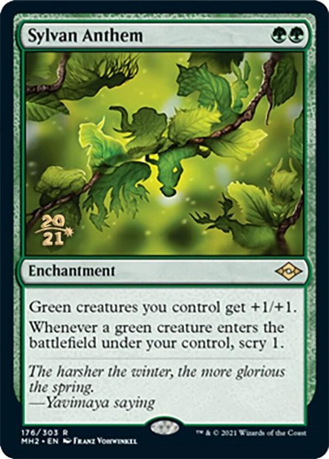 Magic: The Gathering MTG Single Sylvan Anthem [Modern Horizons 2 Prerelease Promos]