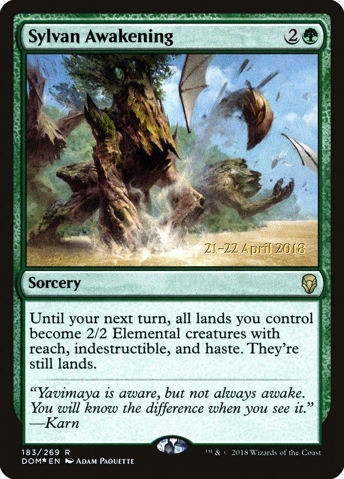 Magic: The Gathering MTG Single Sylvan Awakening  [Dominaria Prerelease Promos]