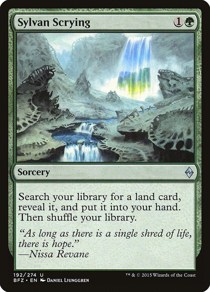 Magic: The Gathering MTG Single Sylvan Scrying [Battle for Zendikar]