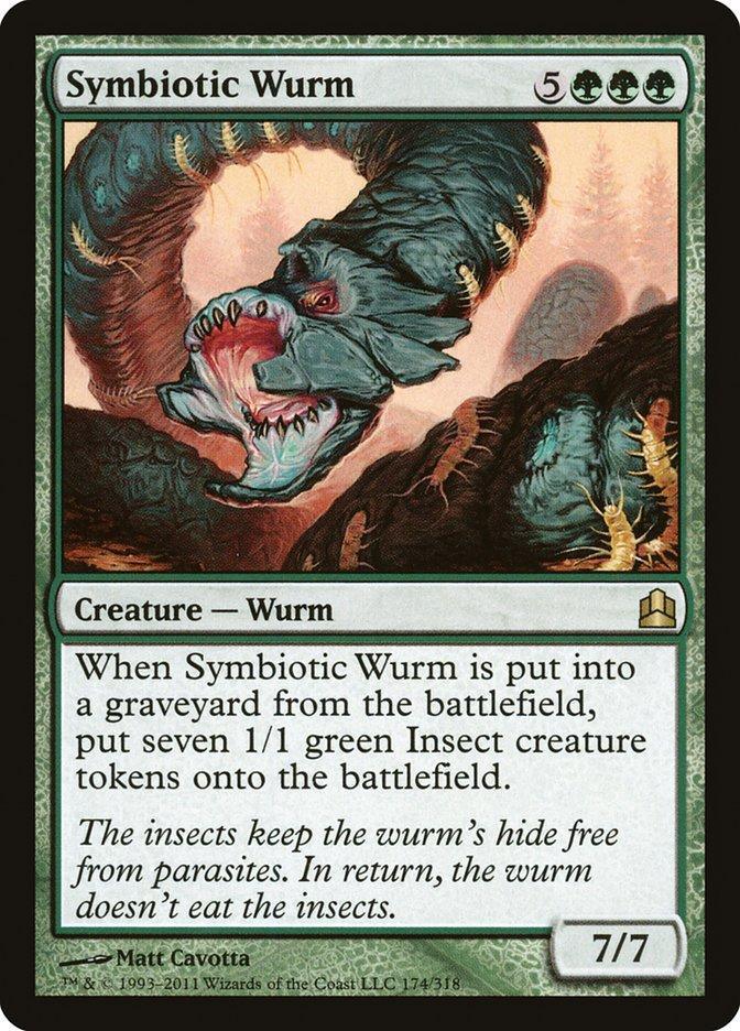Magic: The Gathering MTG Single Symbiotic Wurm [Commander 2011]