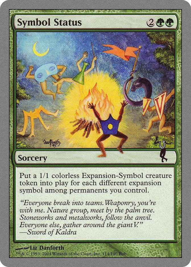 Magic: The Gathering MTG Single Symbol Status [Unhinged]